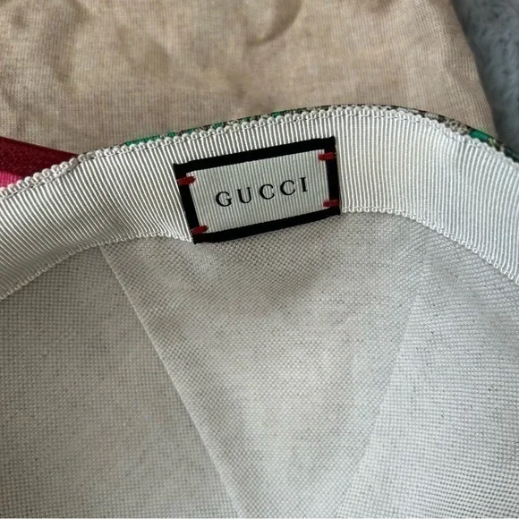 ✨ NWT Gucci Flora GG Supreme Monogram Coated Canvas Baseball Hat - Size M - Picture 8 of 16